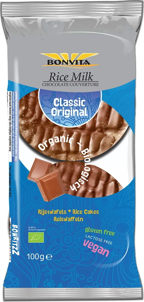 BonVita Rijstwafel Melk Chocolade 100GR