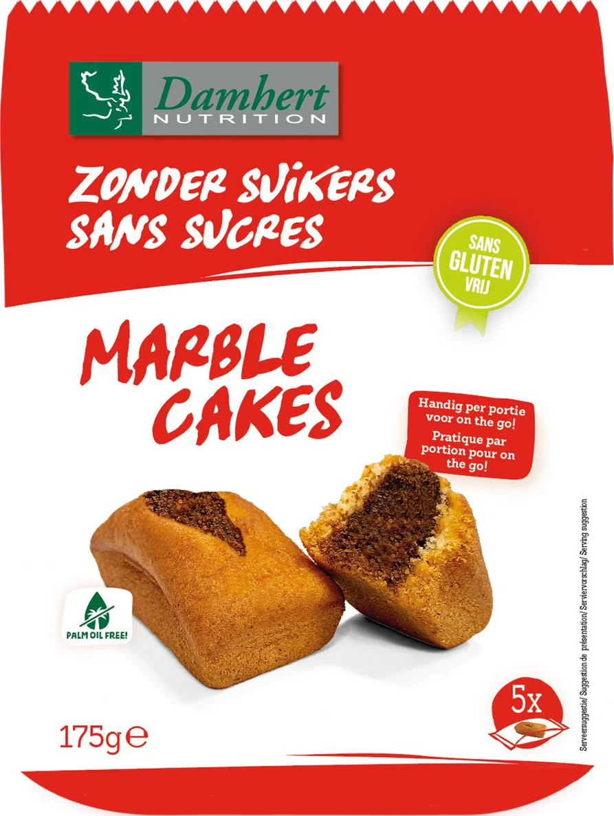 Damhert Marble Cakes - Zonder Suikers 175GR