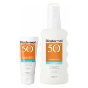 Biodermal SPF50 Lichaam en Gezicht Hydraterende Zonnebescherming Pakket