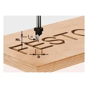 Festool HS S8 D11/60° Graveerfrees - 491002
