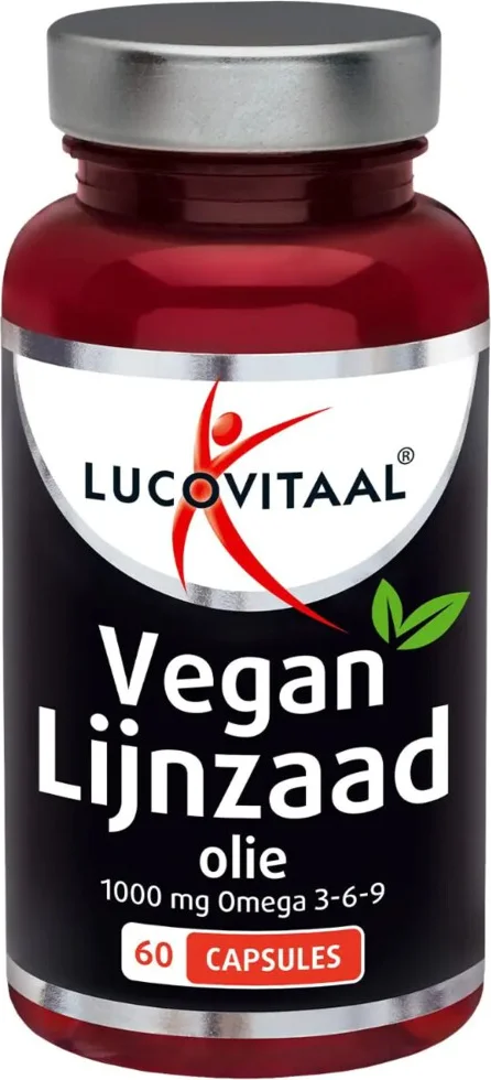 2x Lucovitaal Lijnzaad Olie Vegan 60 capsules