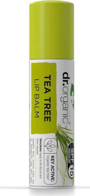 Dr Organic Teatree Lipbalm F15 5,7ML