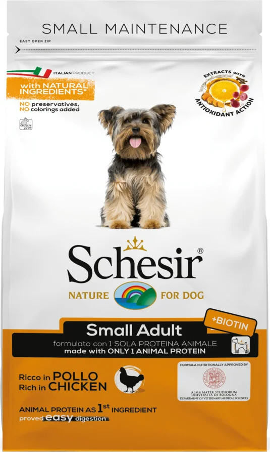 6x Schesir Hondenvoer Dry Small Kip 2 kg