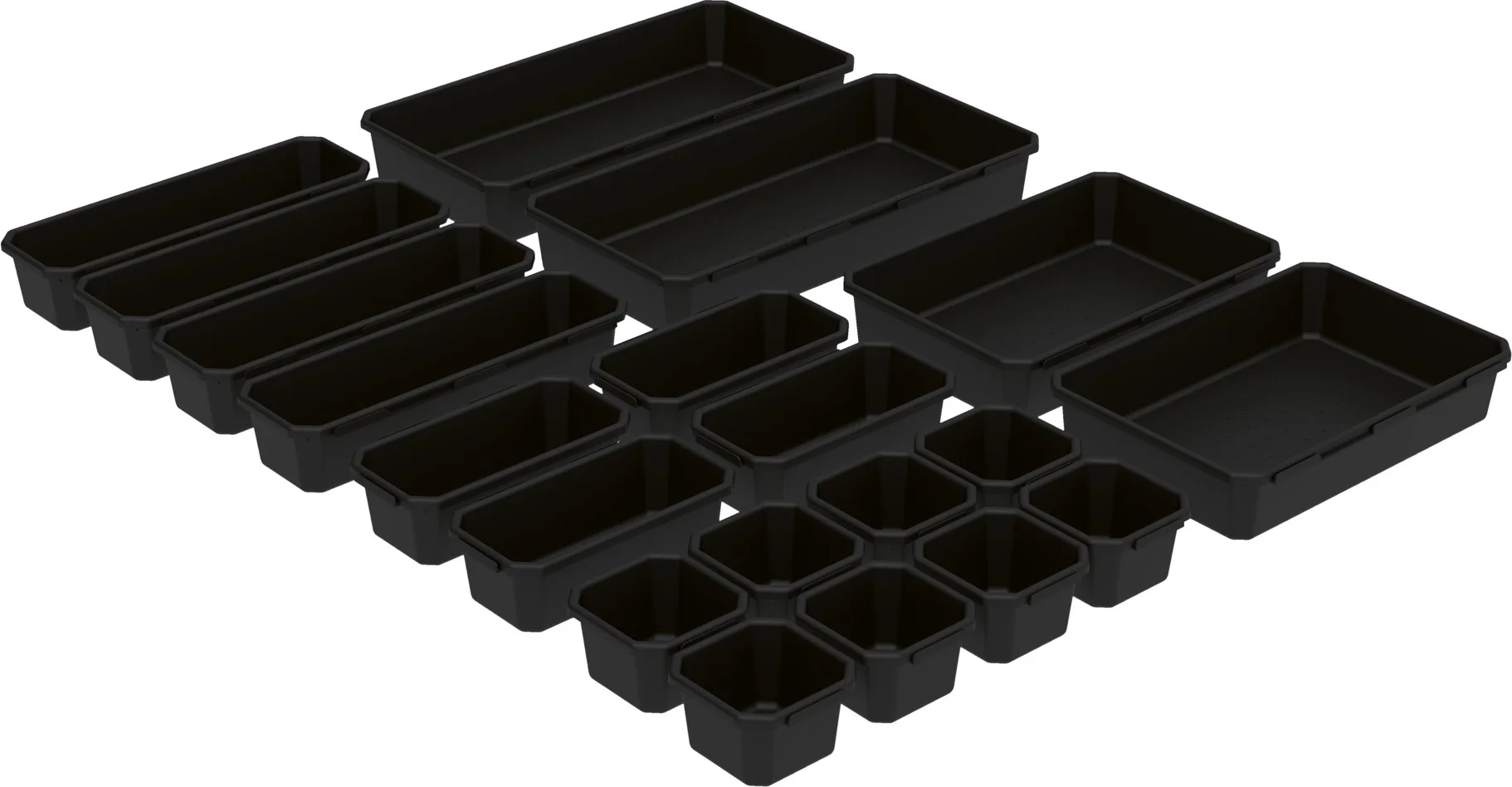 PARKSIDE Sorteerbakjes (Zwart)