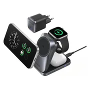 Anker MagGo 3-in-1 Vouwbare Draadloze Oplader 25W Zwart