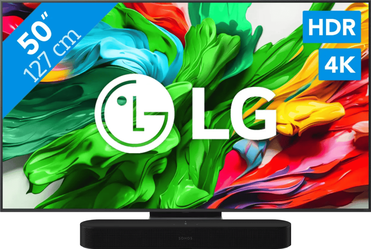 LG 50" QNED86 EVO 4K (2025) + Sonos Beam Gen2 Zwart
