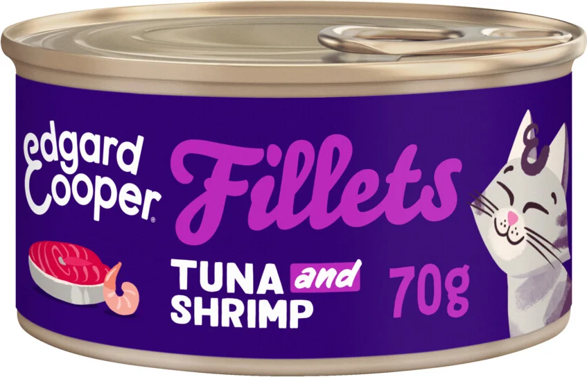 Edgard & Cooper Kattenvoer Fillets Tonijn - Garnaal 70 gr