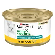 Gourmet Nature's Creations Kattenvoer Nat Mousse met Saus Kip 85 gr