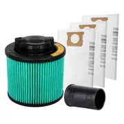 DeWALT HEPA filter + Stofzak 20-30L + adapter 48 naar 42mm