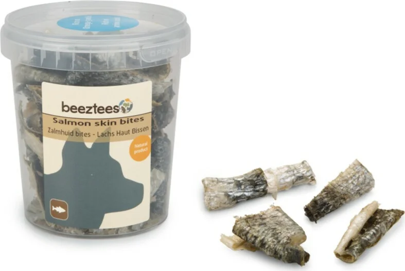Beeztees Zalmhuid Bites 75 gr