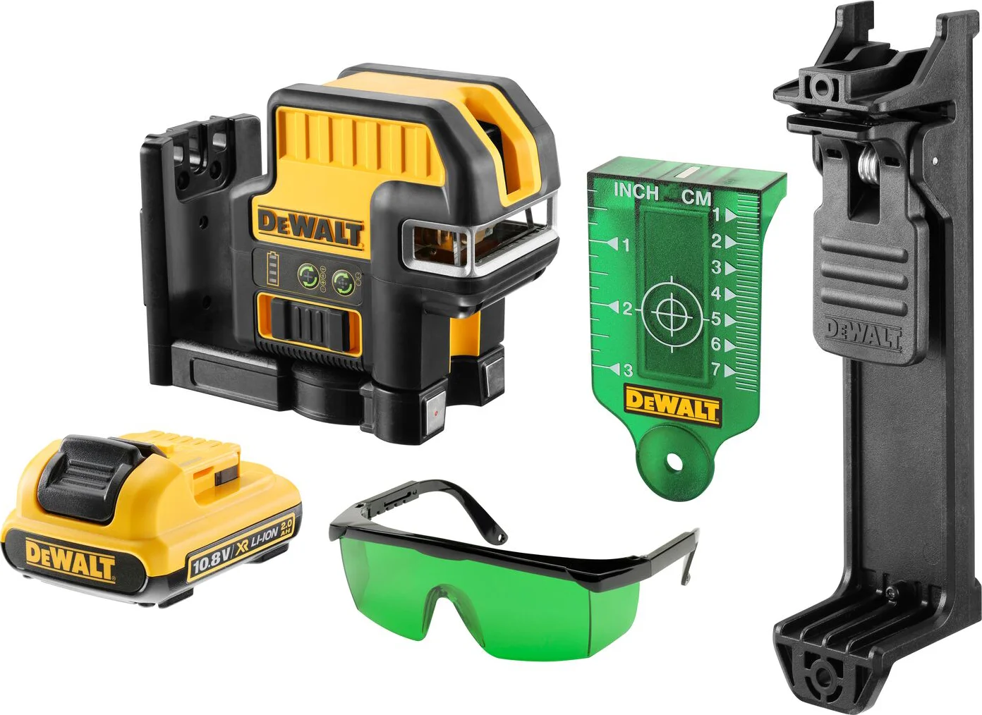 DeWALT DCE0825D1G 5-punt + kruislijnlaser groen 12V XR 2.0Ah in TSTAK