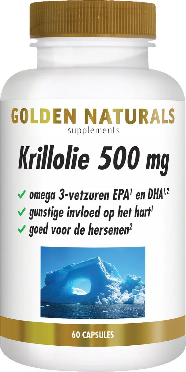 Golden Naturals Krillolie 500mg 60 softgels