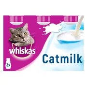 5x Whiskas Kattenmelk Flesje 3 x 200 ml