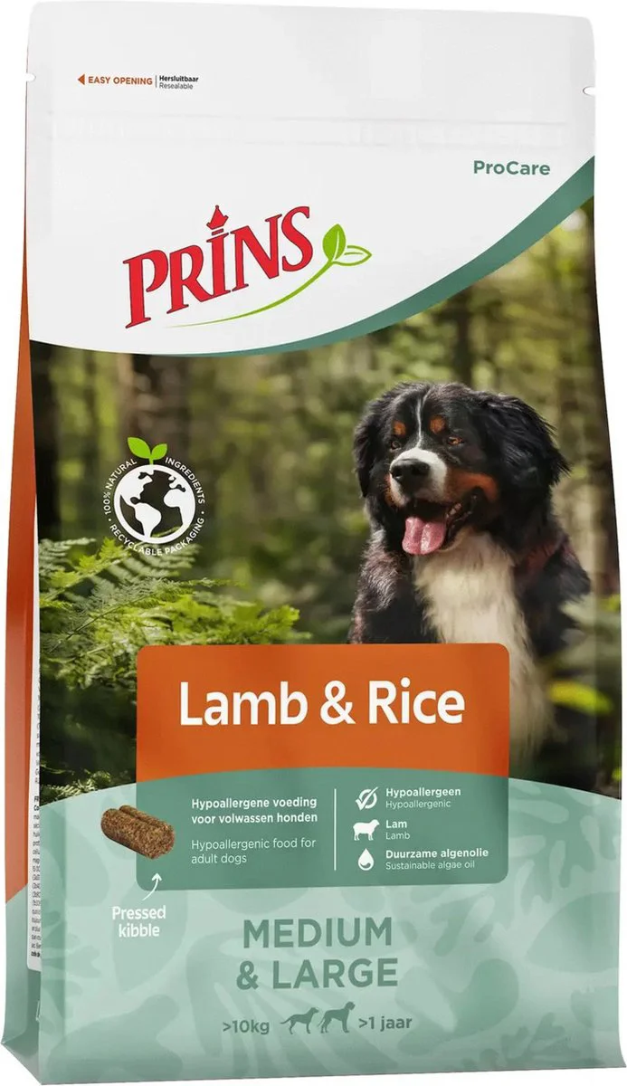 Prins ProCare Lam & Rijst Hondenvoer 12 kg