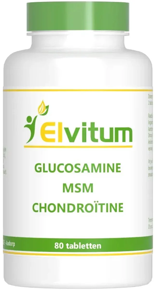 Elvitum Glucosamine MSM Chondroïtine Tabletten 80TB