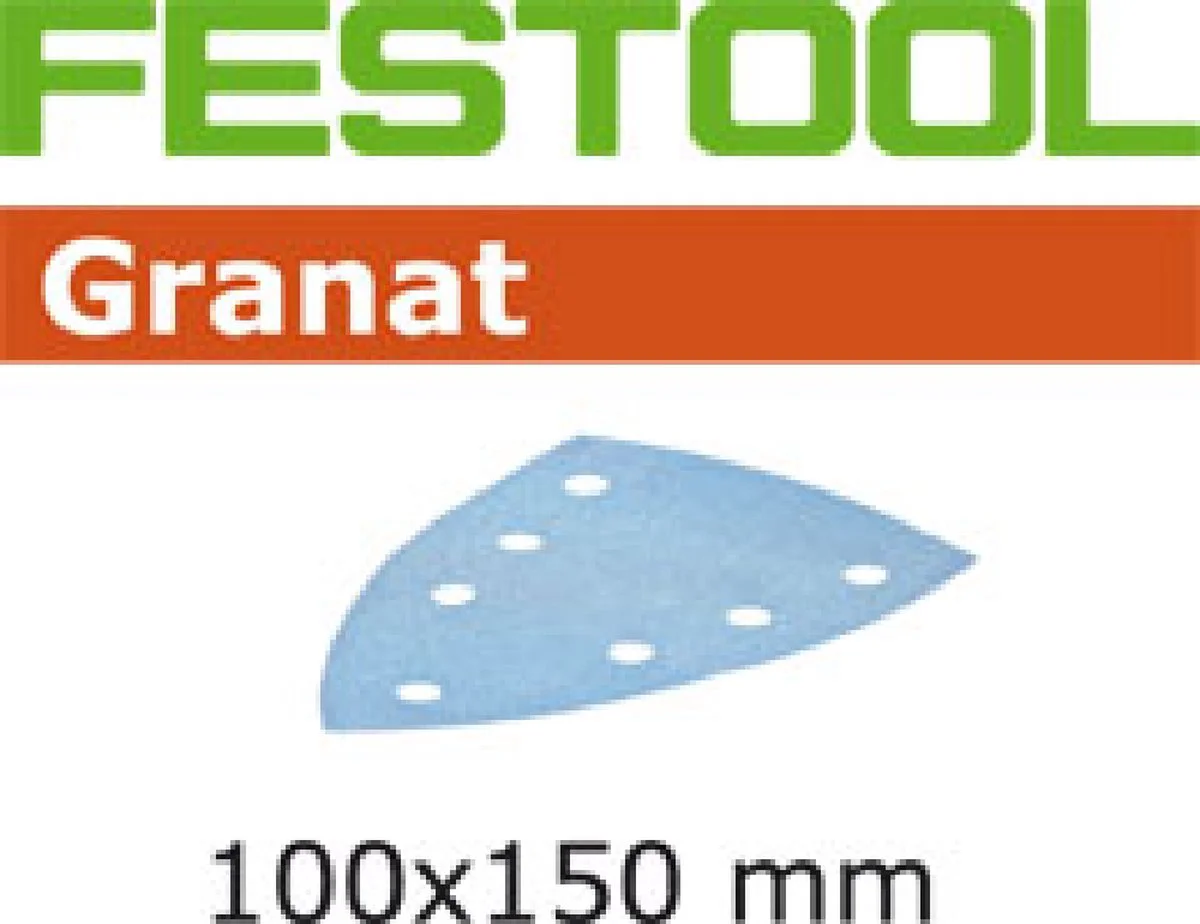 Festool STF DELTA/9 100x150mm P80 Granat Schuurpapier VE=50 - 577544
