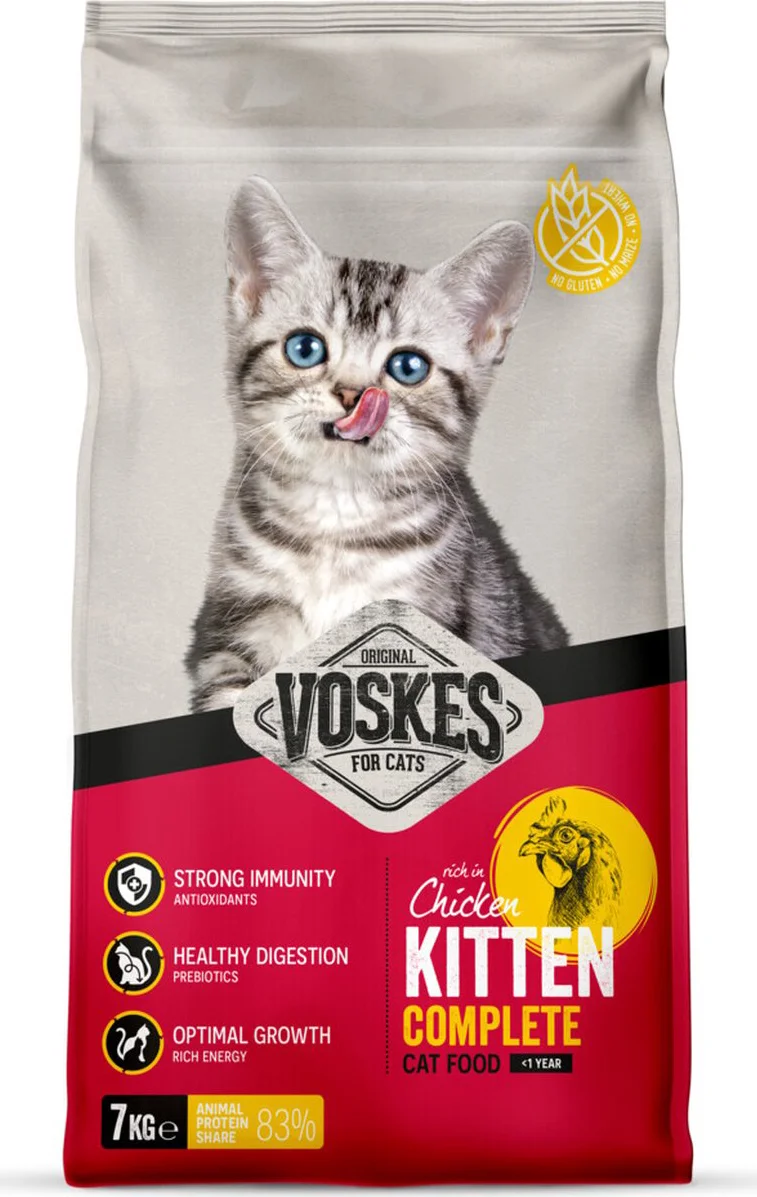Voskes Kattenbrokken Kitten Kip 7 kg