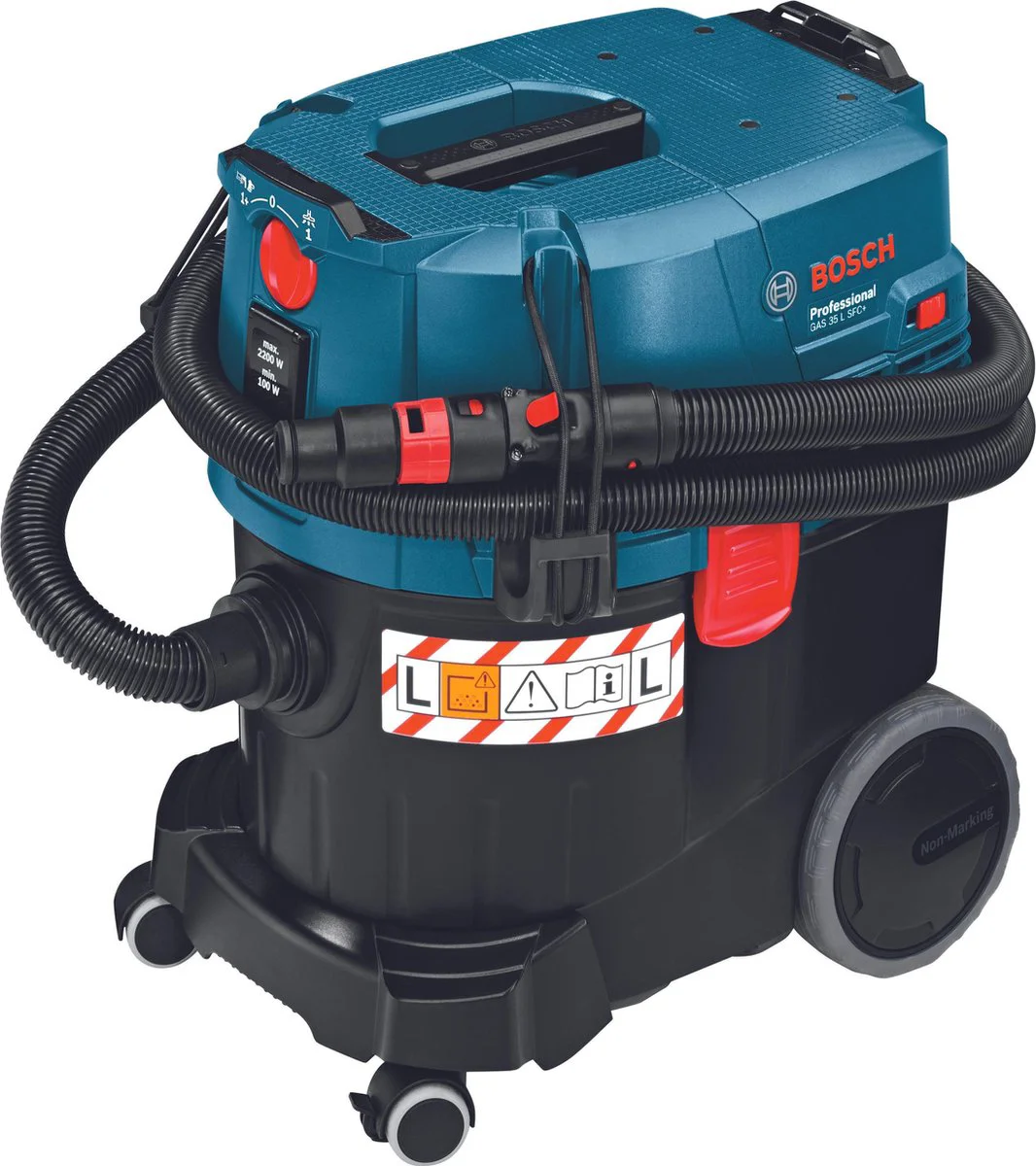 Bosch Professional GAS 35 L SFC+ Nat- en droogstofzuiger - 06019C3000