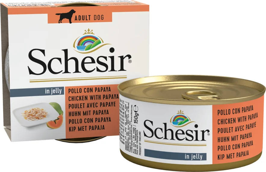 Schesir Hondenvoer Kip - Papaya 150 gr