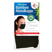 Lucovitaal Bamboe Mondkapje Zwart