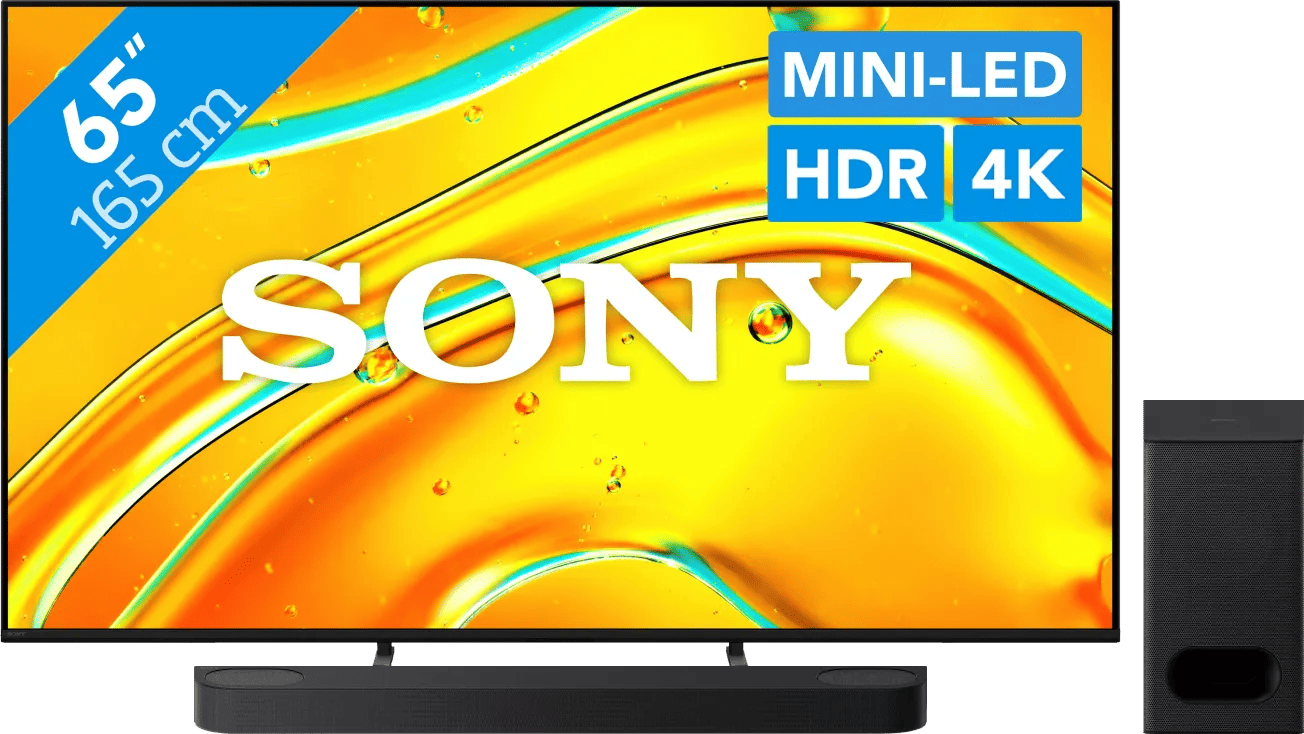 Sony Bravia 5 65" XR Mini-led (2025) + Sony Bravia Theatre Bar 6 Zwart