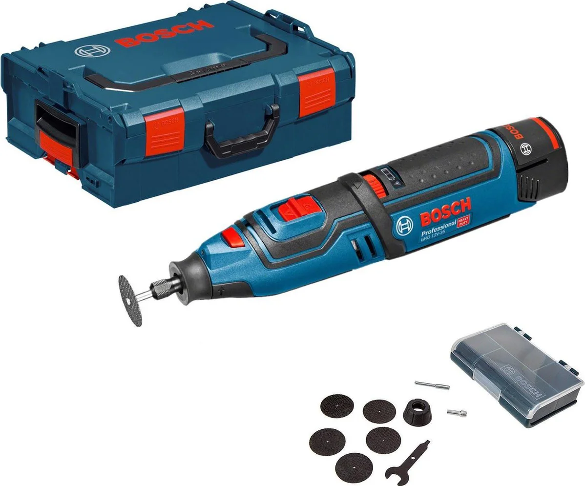 Bosch Professional GRO 12V-35 Accu Rotatietool 12V Basic Body in L-Boxx - 06019C5002