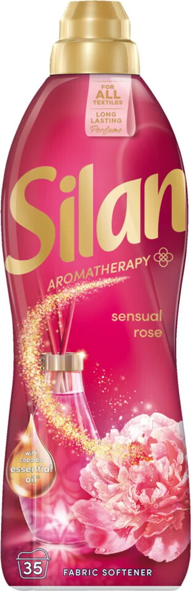 12x Silan Wasverzachter AT Sensual Rose 35 Wasbeurten 770 ml