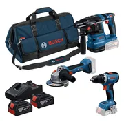 Bosch Professional Accu combiset 3-delig 18V 4.0Ah in tas - 0615A50094