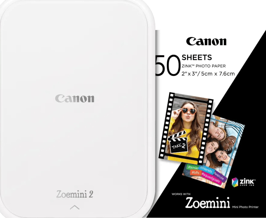 Canon Zoemini 2 Wit + 50 vellen fotopapier