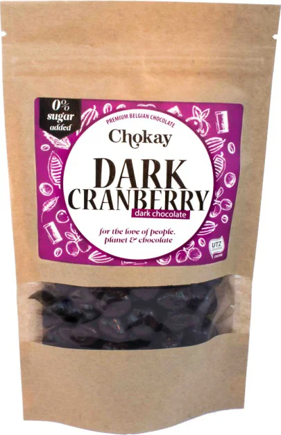 Chokay Dark Cranberry Pure Chocolade 110GR