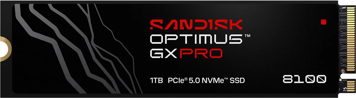 SANDISK Optimus GX PRO 8100 1TB PCIe 5.0 NVMe SSD