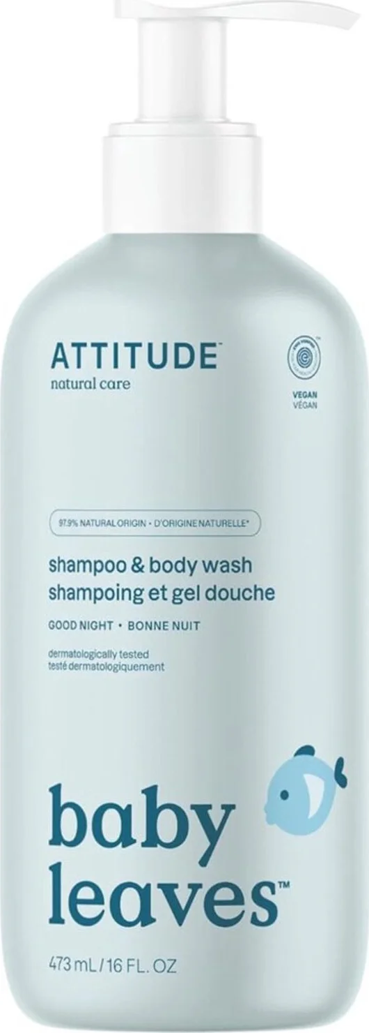Attitude Baby Leaves Shampoo & Body Wash Goodnight 473ML