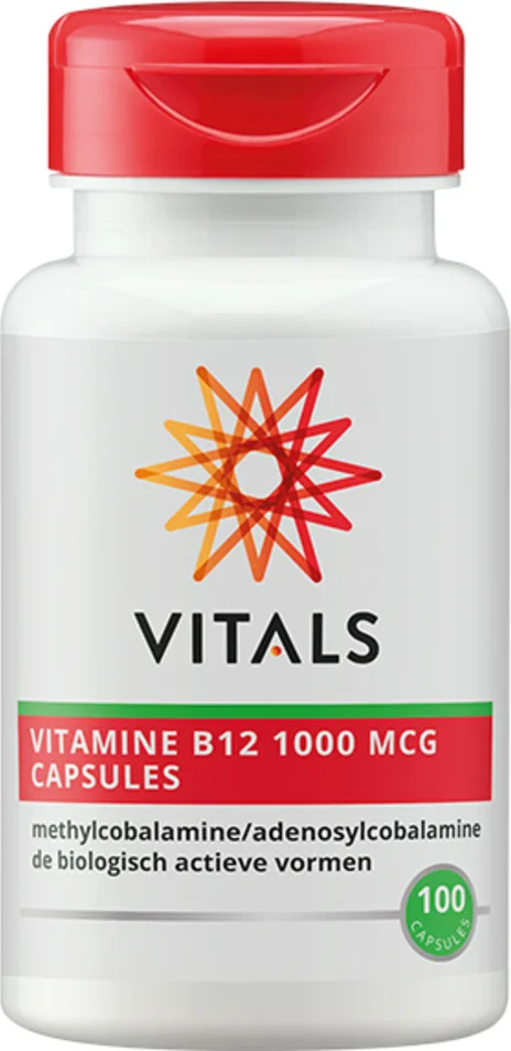 2x Vitals B12 1000 Mcg 100 capsules
