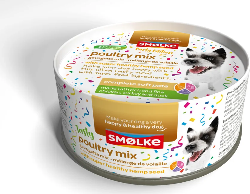 Smolke Hondenvoer Soft Paté Party Edition 125 gr