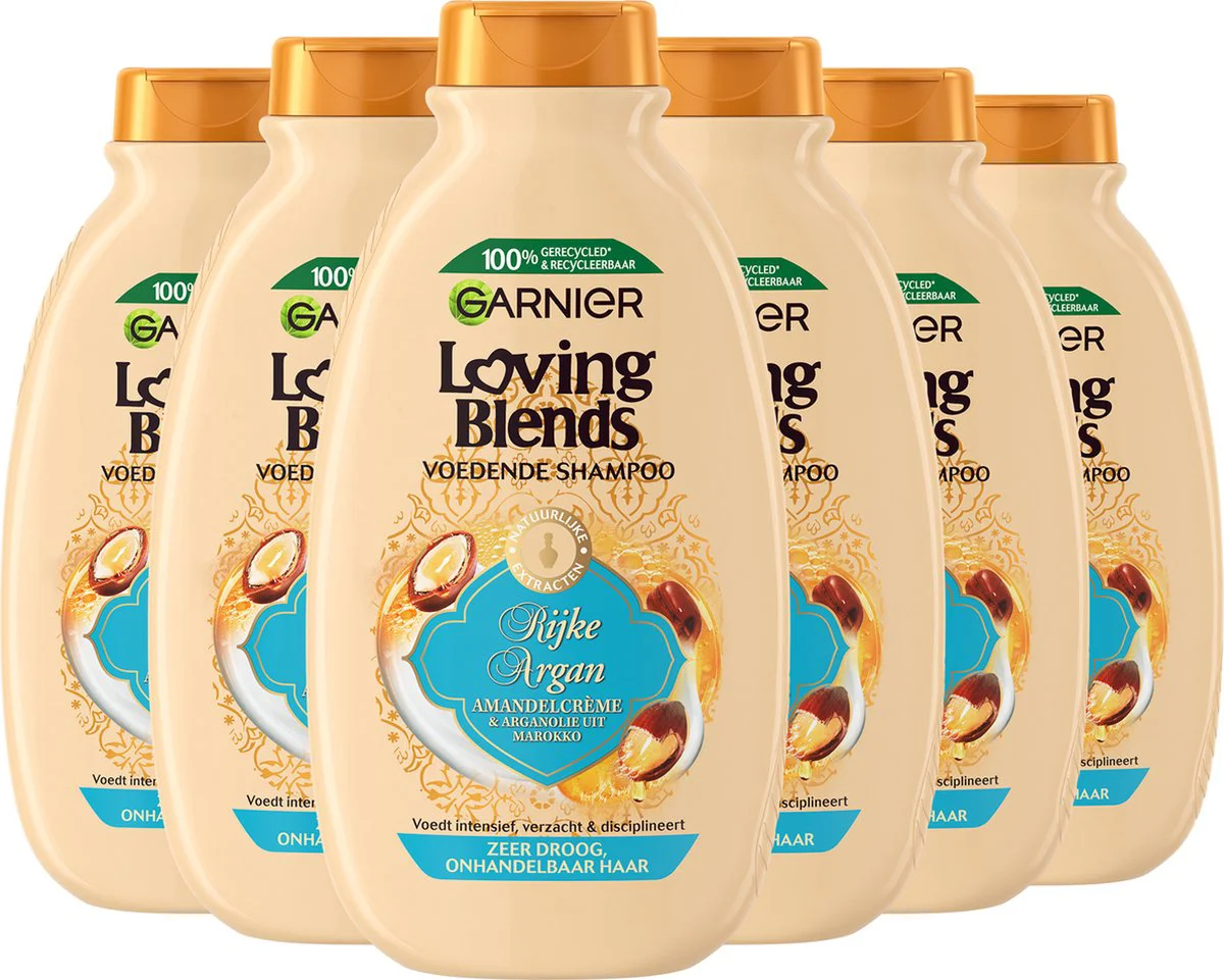 6x Garnier Loving Blends Rijke Argan Shampoo 300 ml