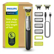 Philips OneBlade 360 Face & Body Elektrische Baardtrimmer - Scheerapparaat - Body Groomer - 3 mesjes - Stoppelkam - 1x Body Kit- QP2834/31