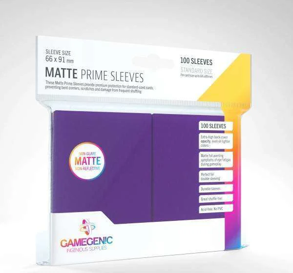 Gamegenic - Sleeves Matte Prime Purple (100 Sleeves)