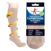 Lucovitaal Koper Compressie Steun Sokken Beige 42-47 1PR