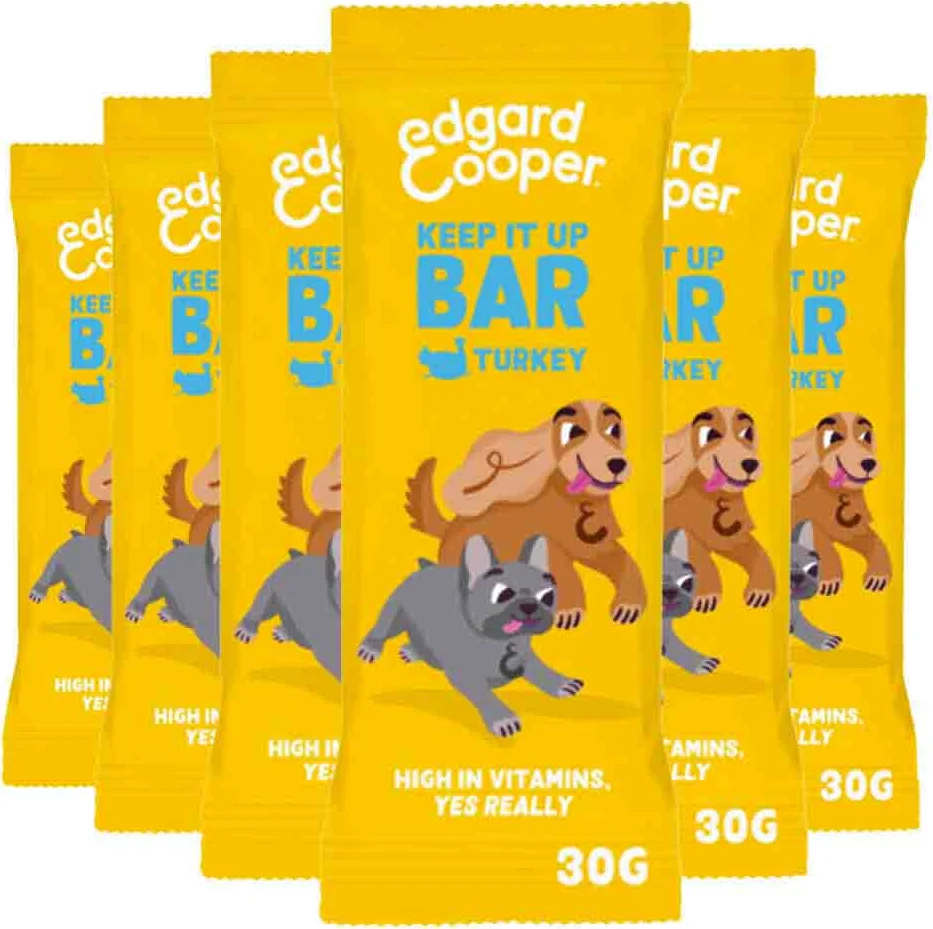 6x Edgard & Cooper Adult Bar Kalkoen 30 gr