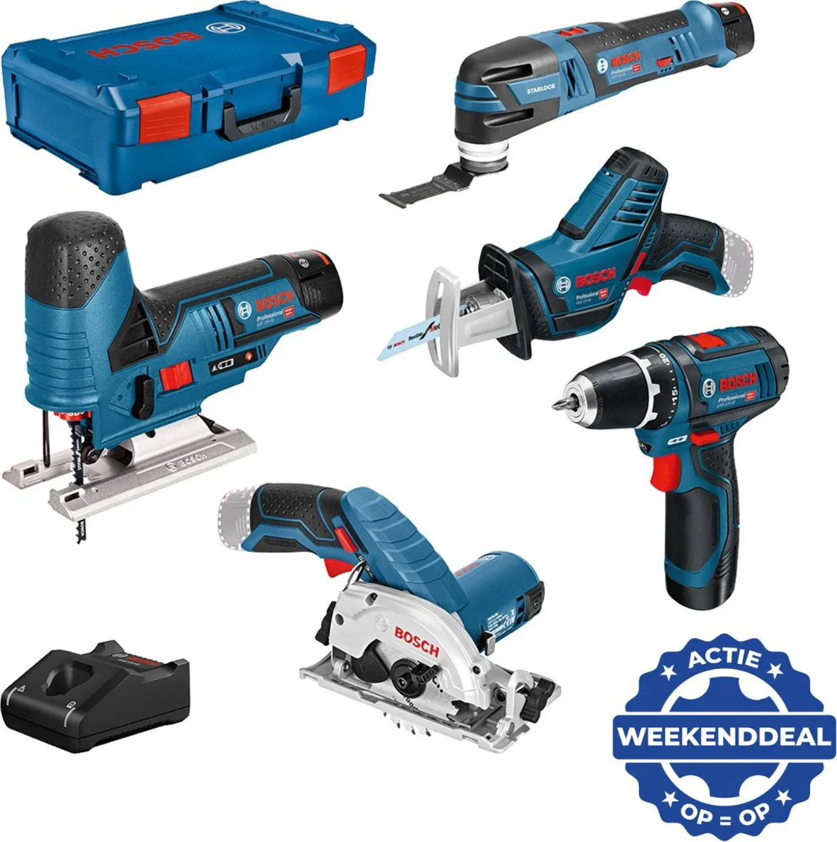Bosch Professional Accu Combiset 5-delig 12V 3.0Ah in XL-Boxx - 0615A0017C