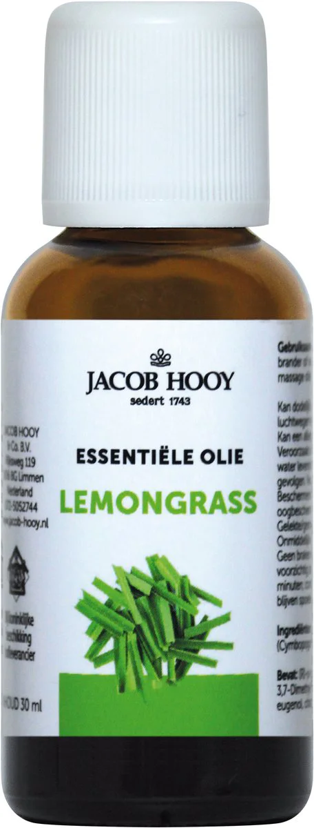 Jacob Hooy Essentiële Olie Lemongrass 30ml