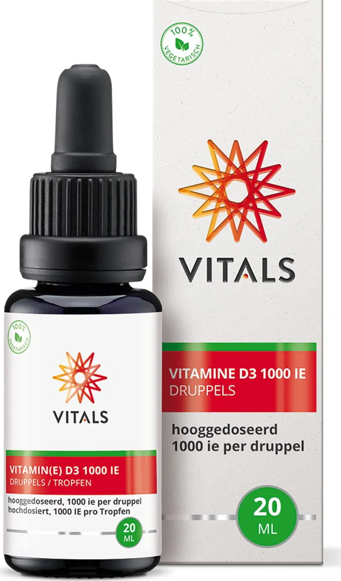 Vitals Vitamine D3 1000 IE Druppels 20ML