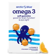 Arctic Blue Omega 3 Soft Gummies Kids - Strawberry Citrus 30ST