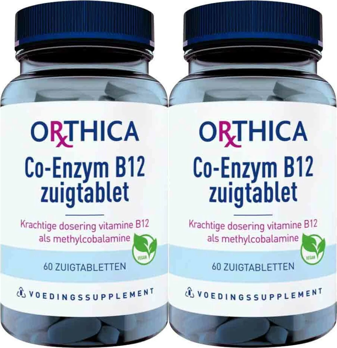2x Orthica Co-Enzym B12 60 zuigtabletten