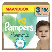 Pampers Harmonie Luiers Maat 3 (6 -10 kg) 186 stuks