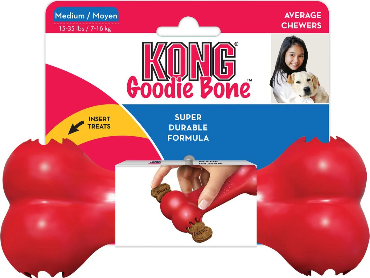 Kong Goodie Bone Rood Medium