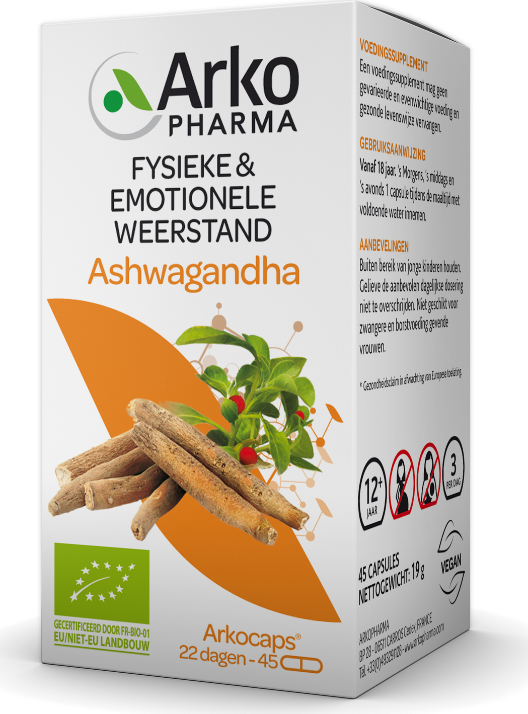 Arkocaps Biologische Ashwaganda Capsules 45CP