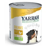 6x Yarrah Bio Hondenvoer Chunks Kip 820 gr