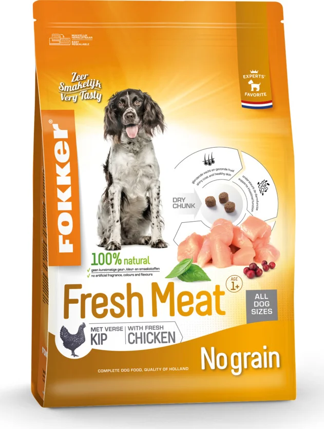 Fokker Fresh Meat Hondenvoer Kip 2,5 kg