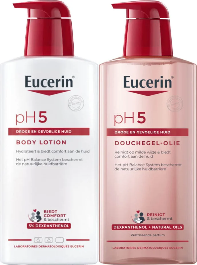 Eucerin pH5 Douchegel-olie + Body Lotion Pakket